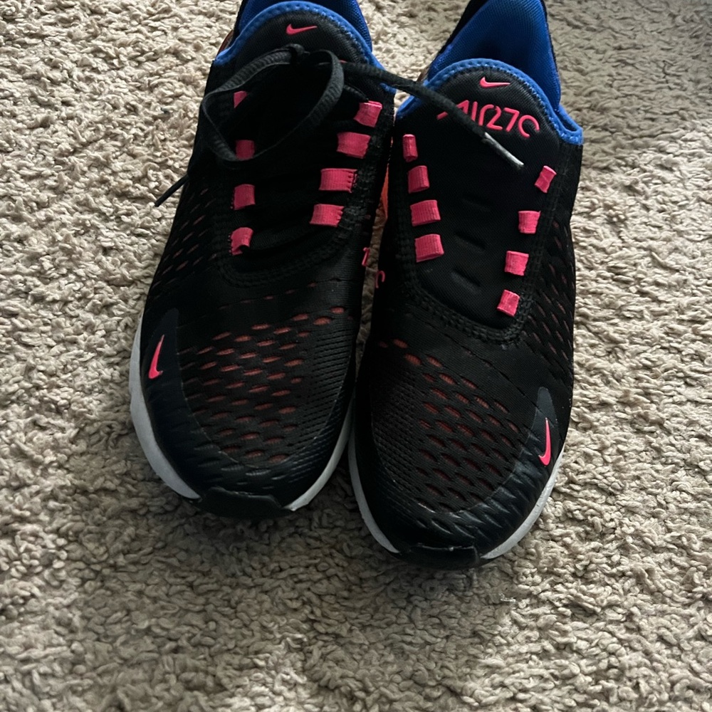 Nike Black and Pink Air Max 270 Sneakers